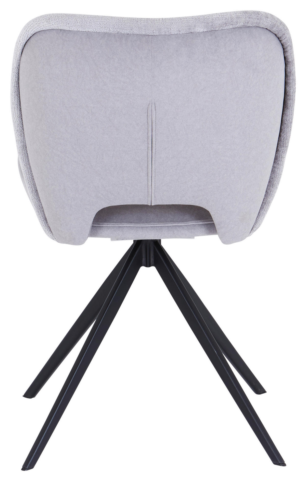 STUHL  in Eisen Mikrofaser Holz, Metall, Textil  - Schwarz/Grau, MODERN, Holz/Textil (60/82.5/49.5cm) - Livetastic