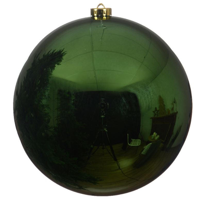 DEKOKUGEL - Grün, Basics, Kunststoff (14/14/14cm) - X-Mas