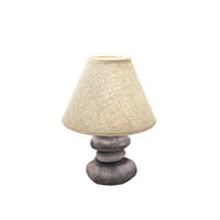 STOLNÁ LAMPA, E14, 25/33,50 cm  - hnedá/svetlohnedá, Basics, textil/keramika (25/33,50cm) - Fischer & Honsel