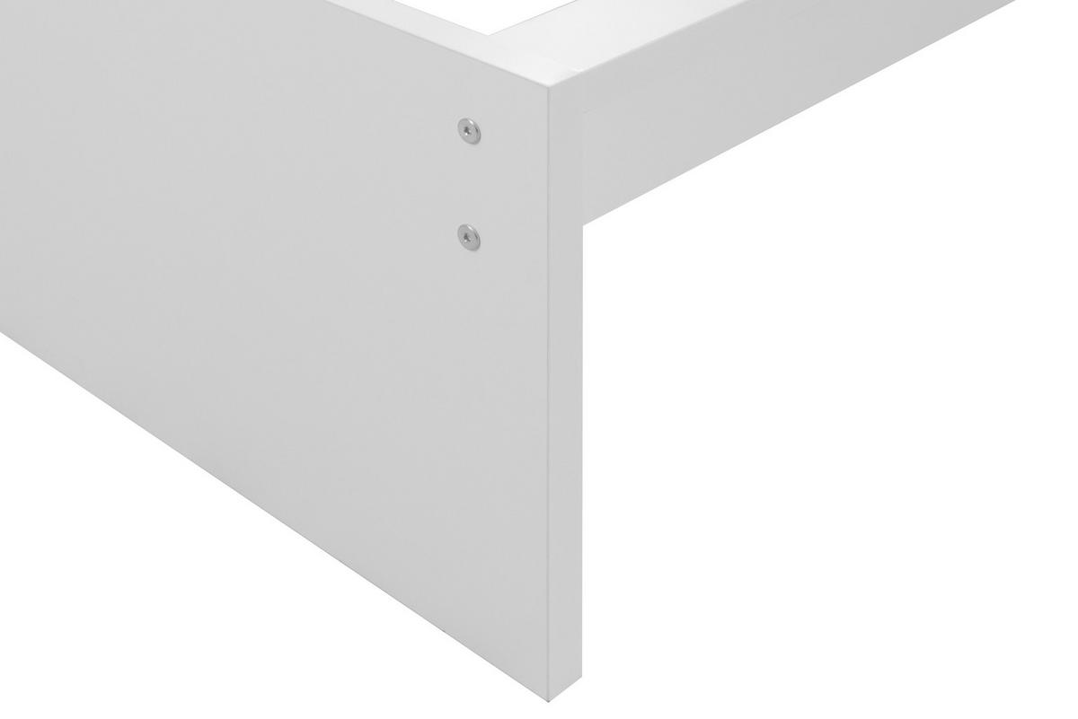 KREVET   90/200 cm   bijela  - bijela, Moderno, drvni materijal (90/200cm) - MID.YOU