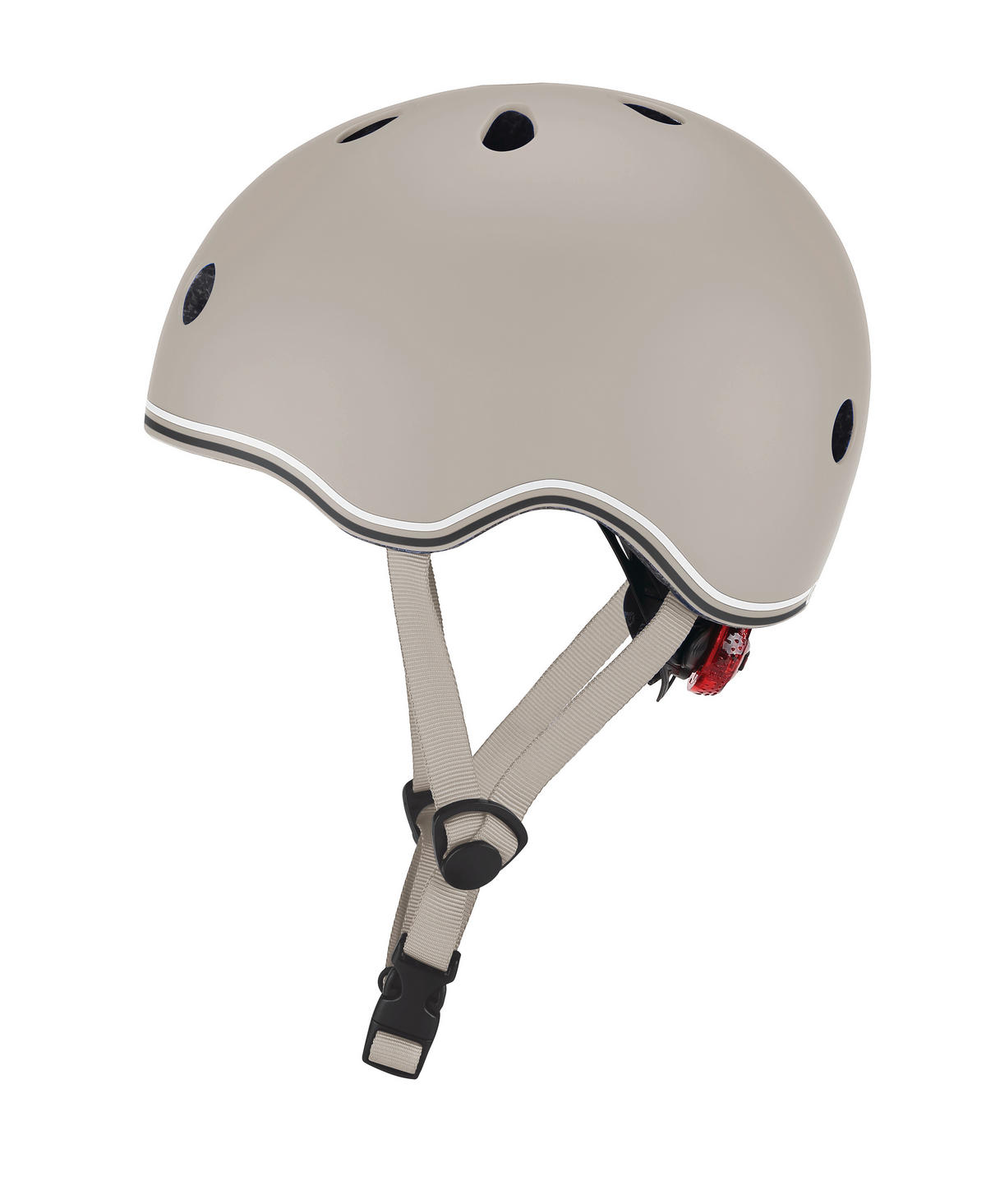 KINDERHELM HELM GO-UP LIGHTS  - Taupe, Basics, Kunststoff (24/21/14,5cm) - GLOBBER
