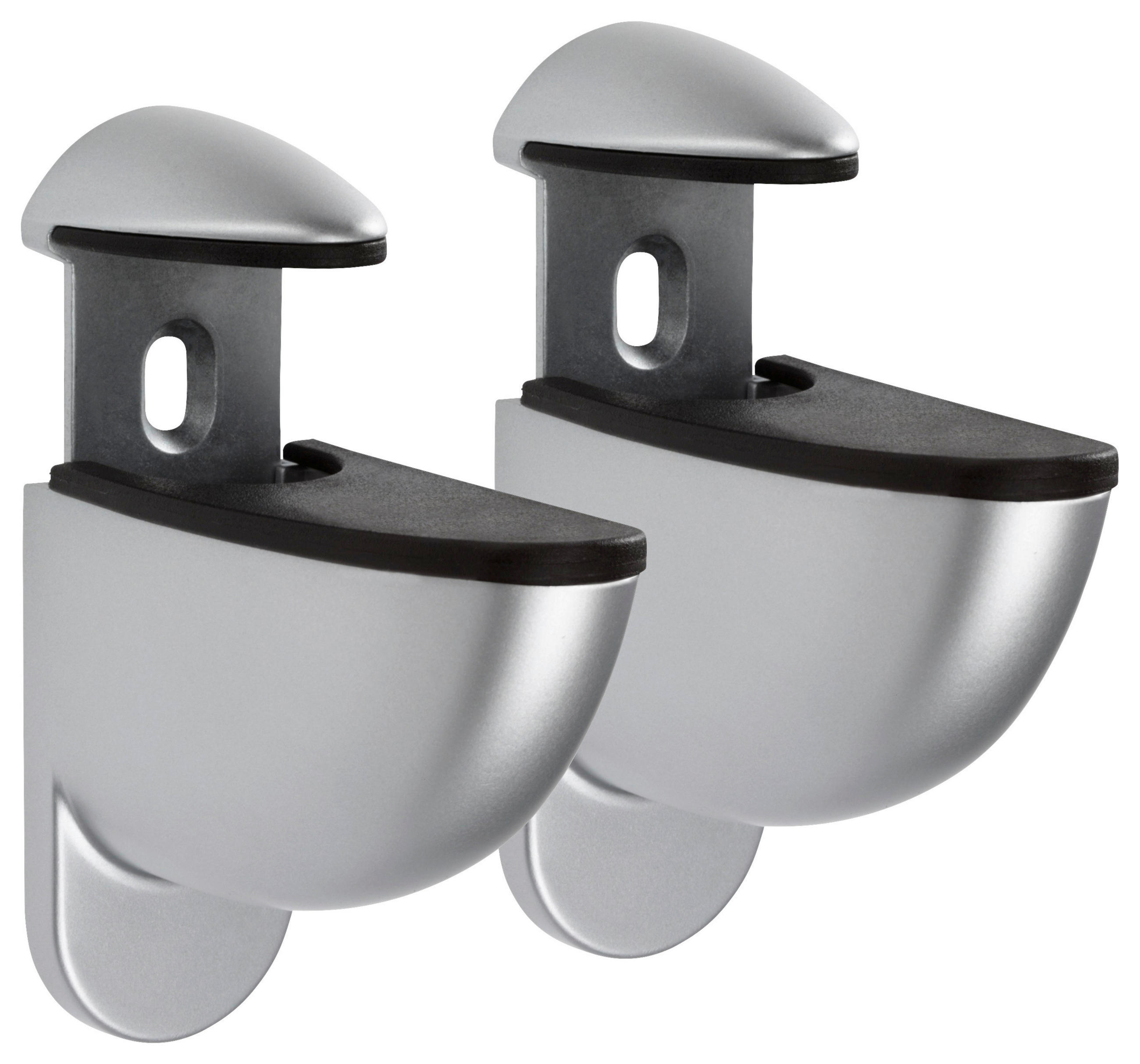 VÄGGHÅLLARE  i silver  - silver, Klassisk, metall/plast (8,5/8/3.5cm) - Xora