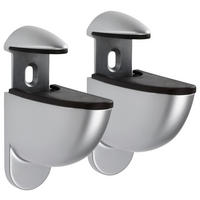 DRŽÁK NA STĚNU - barvy stříbra, Konvenční, kov/plast (8,5/8/3.5cm) - Xora