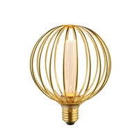 LED-LJUSKÄLLA   E27  - guldfärgad, Basics, metall/glas (12.5/16cm)