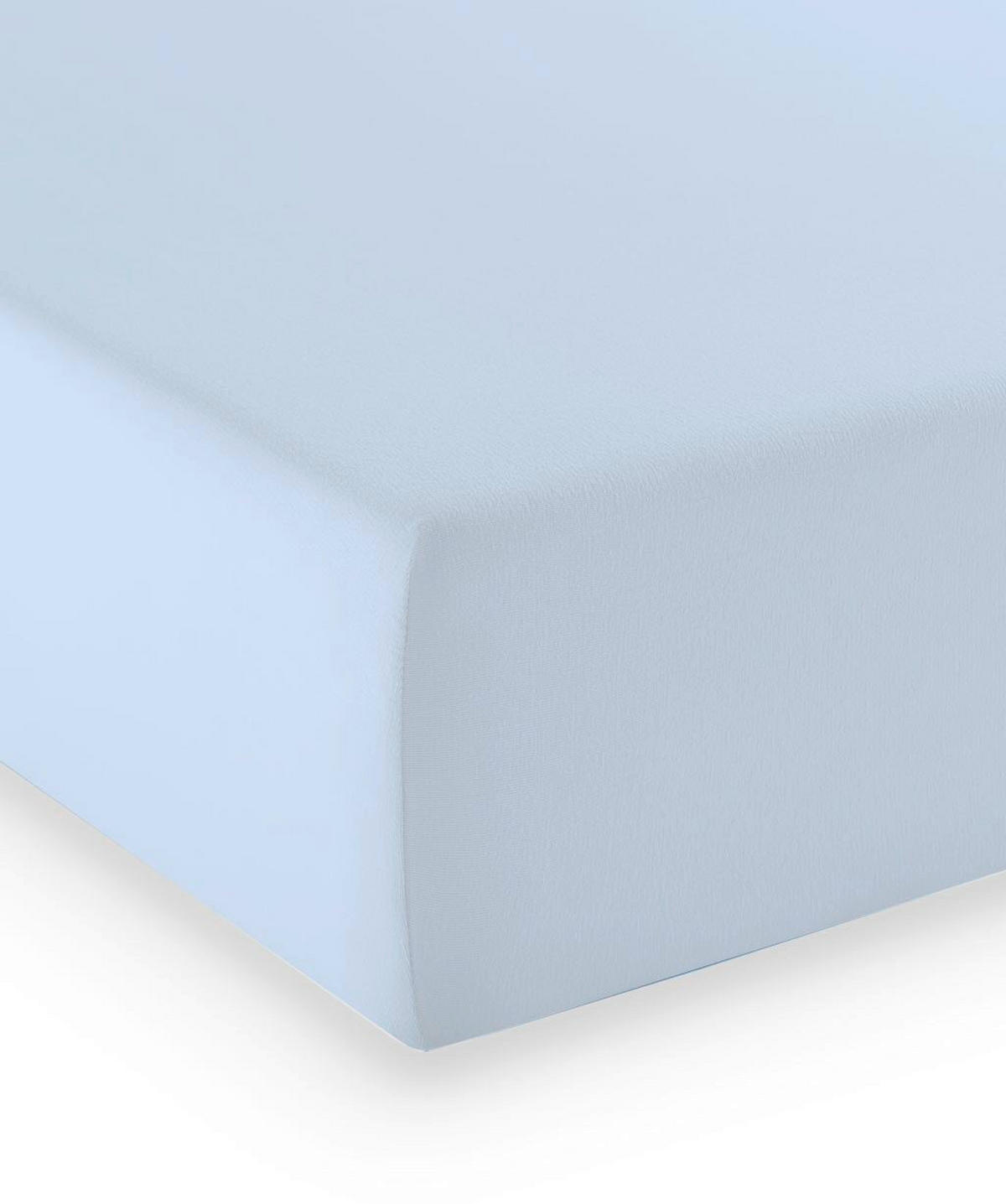 BOXSPRING-FIXLEINTUCH - Hellblau, Basics, Textil (180-200/200-210cm) - Fleuresse