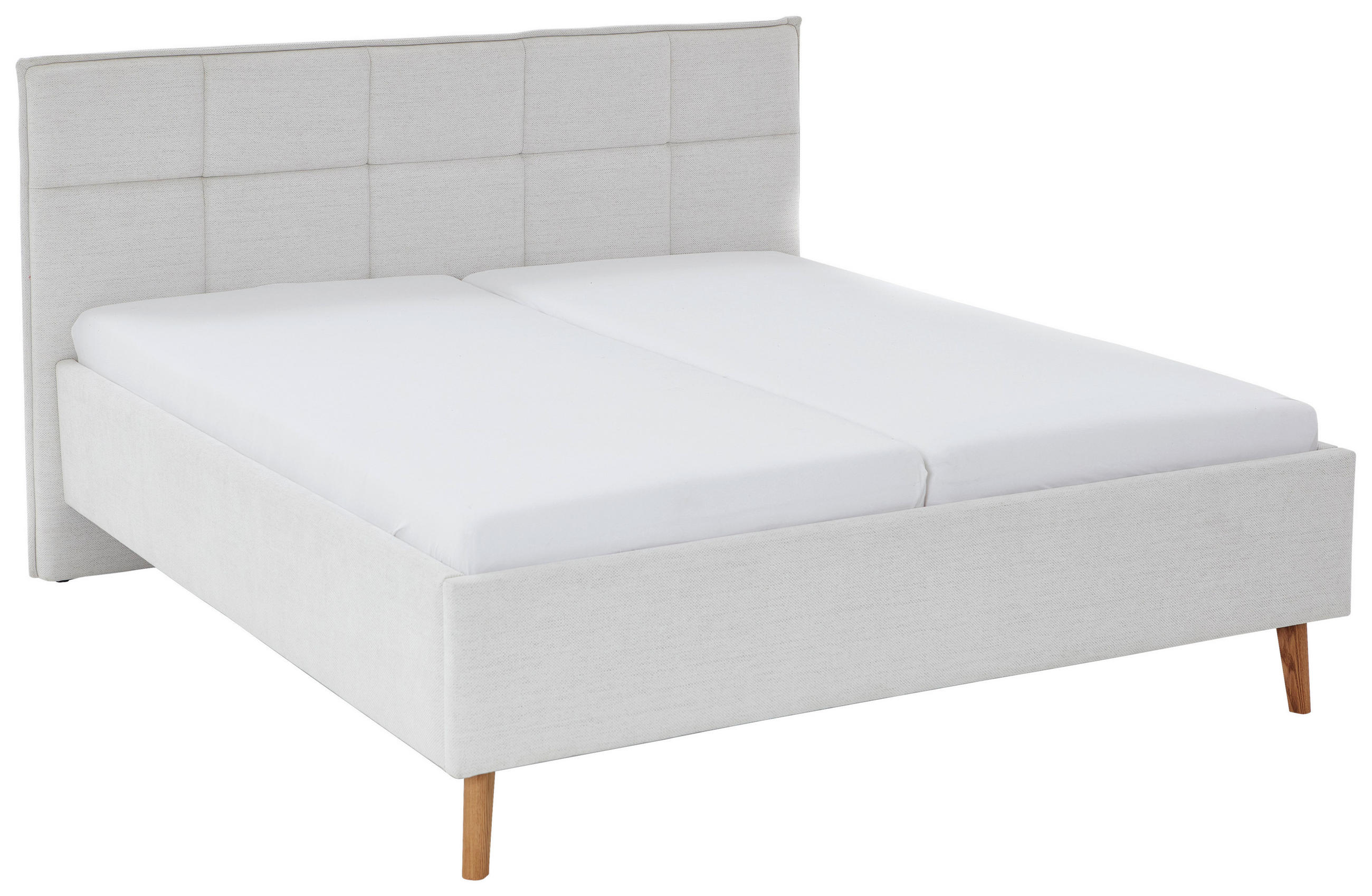 POLSTERBETT Lattenrost, Bettkasten 180/200 cm  in Beige  - Eichefarben/Birkefarben, Design, Holz/Textil (180/200cm) - Xora