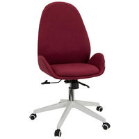 DREHSTUHL  in Flachgewebe Bordeaux  - Bordeaux/Weiß, Basics, Kunststoff/Textil (56/104/58cm) - MID.YOU