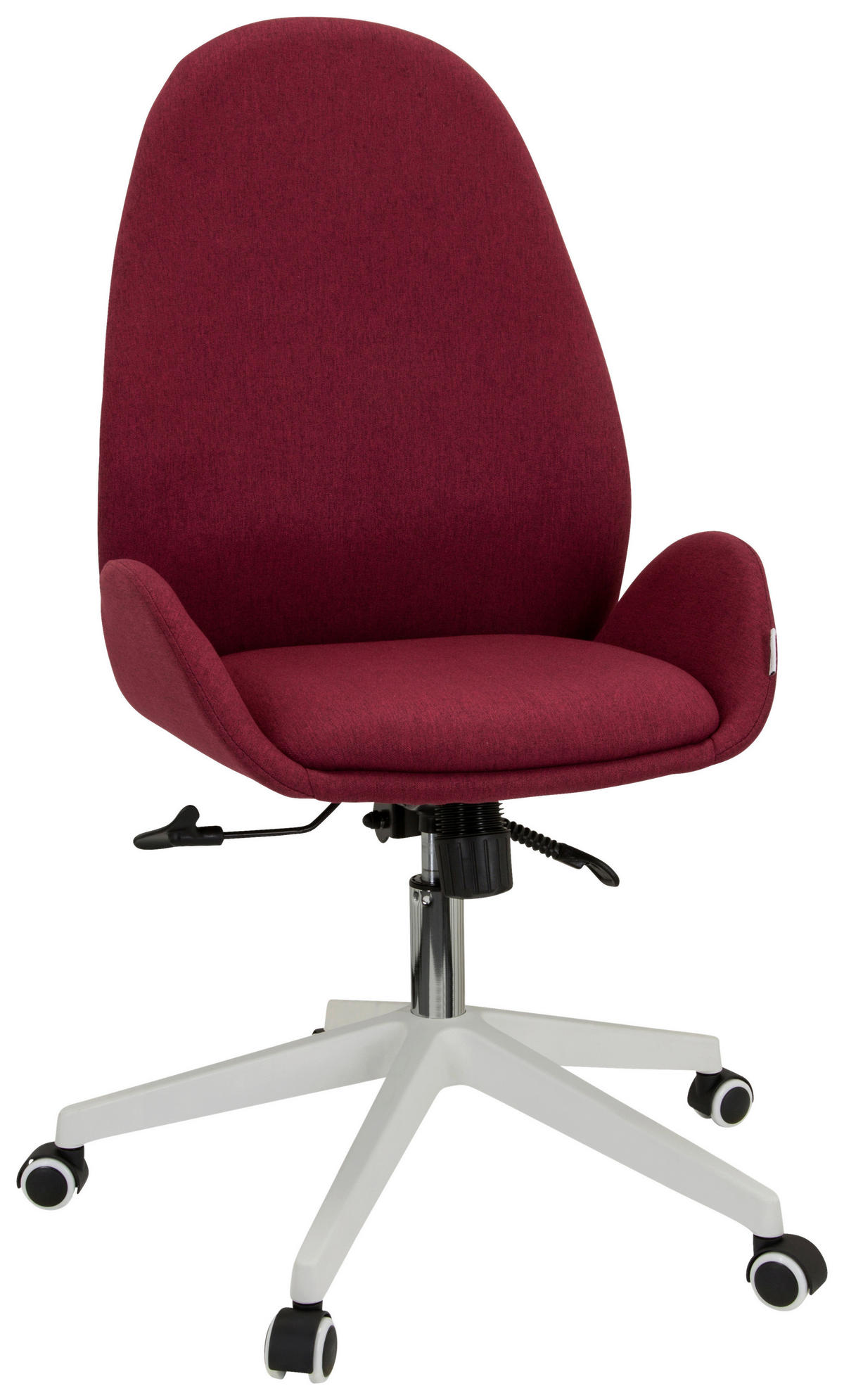 DREHSTUHL  in Flachgewebe Bordeaux  - Bordeaux/Weiß, Basics, Kunststoff/Textil (56/104/58cm) - MID.YOU