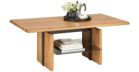 COUCHTISCH in Holz 110/65/50-69 cm  - Eichefarben/Schwarz, Trend, Holz (110/65/50-69cm) - Venda