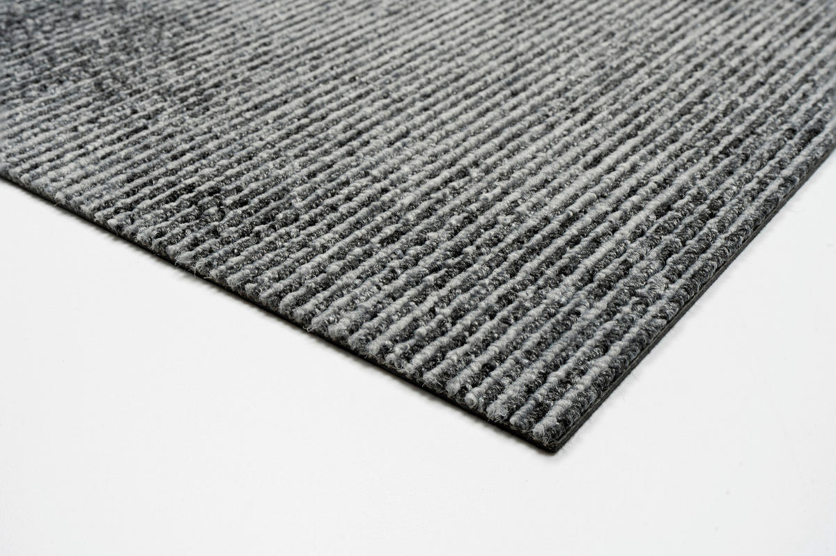 TEPPICHFLIESE 50/50 cm in Hellgrau, Dunkelgrau  - Dunkelgrau/Hellgrau, Basics, Textil (50/50cm)