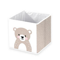 AUFBEWAHRUNGSBOX Woodland Crew  - Beigebraun/Weiß, Basics, Textil (30/30/30cm) - Herding