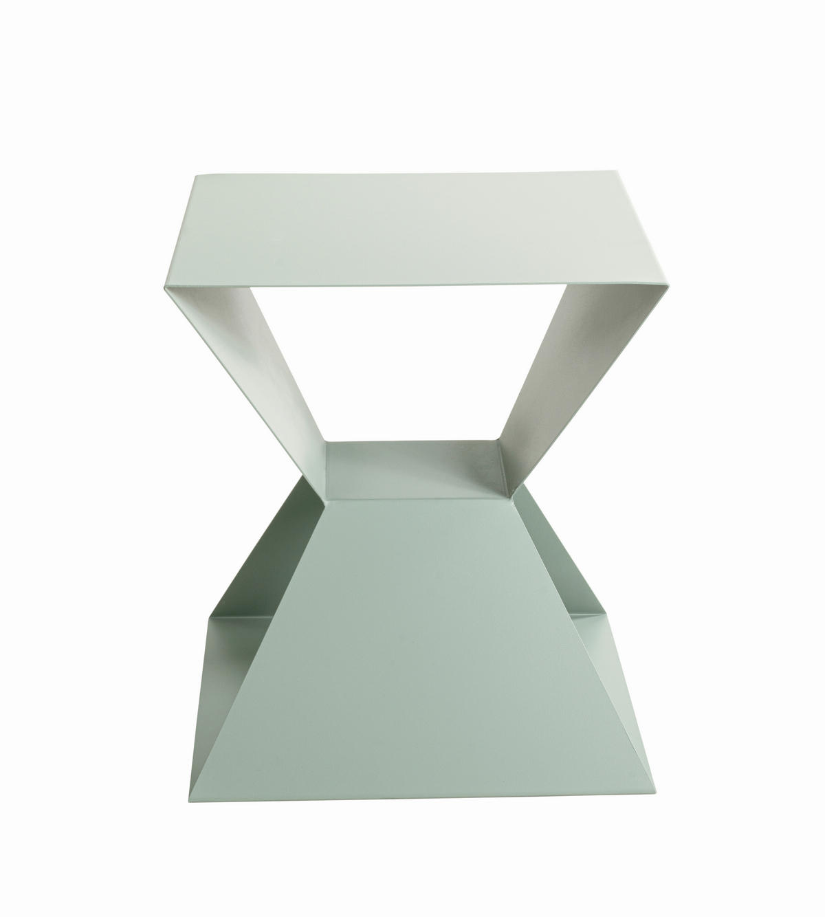 BEISTELLTISCH in Metall 40/40/45 cm  - Salbeigrün, Design, Metall (40/40/45cm)