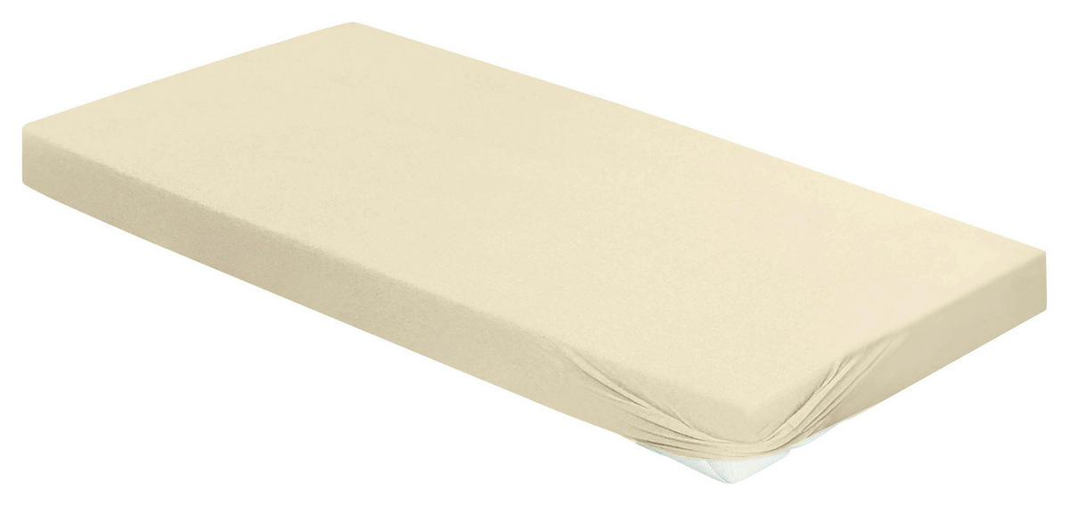 SPANNBETTTUCH Jersey  - Naturfarben, KONVENTIONELL, Textil (100/200cm) - Bierbaum
