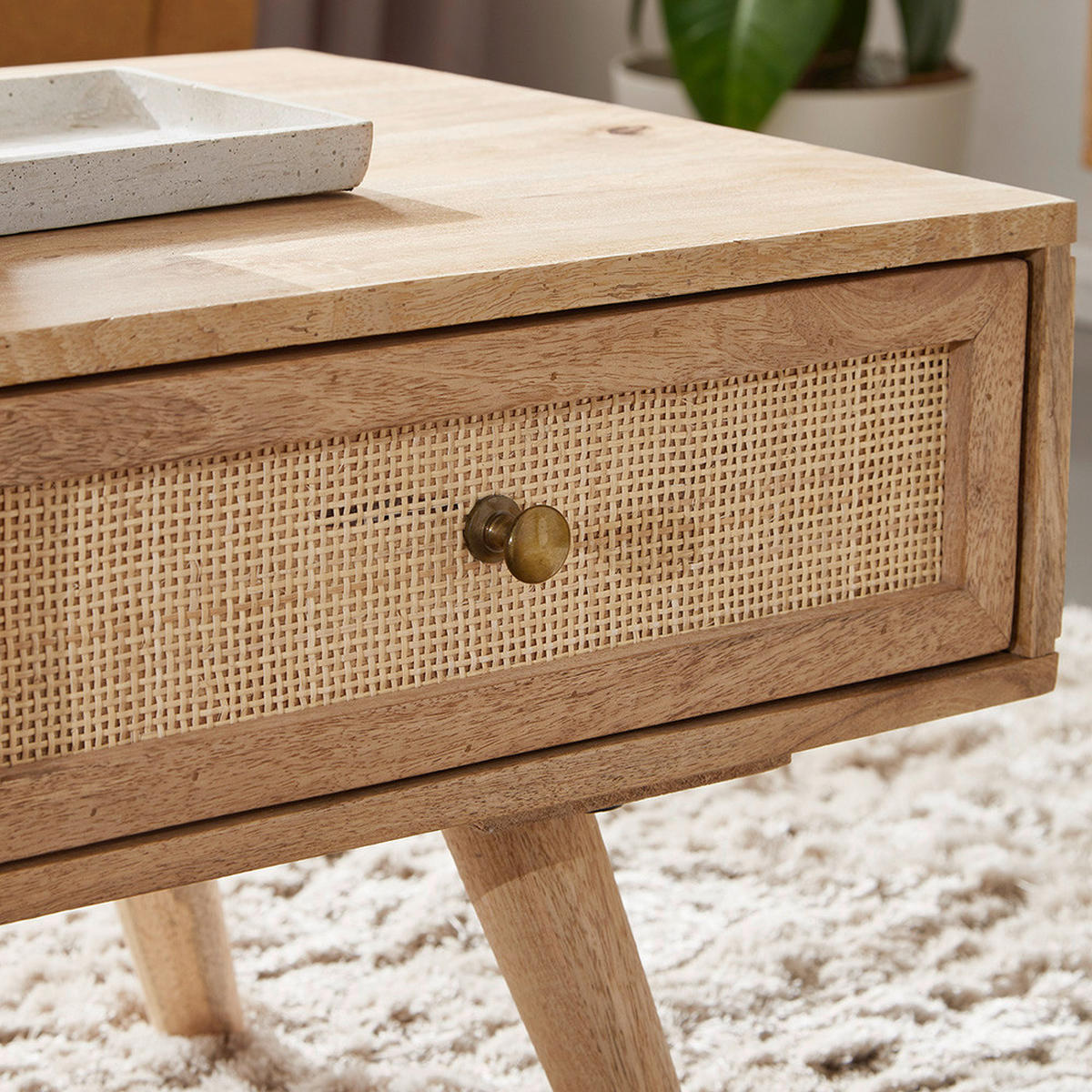 KLUBSKA MIZA, naravne barve  - zlate barve/naravne barve, Konvencionalno, kovina/les (90/45/40cm) - MID.YOU
