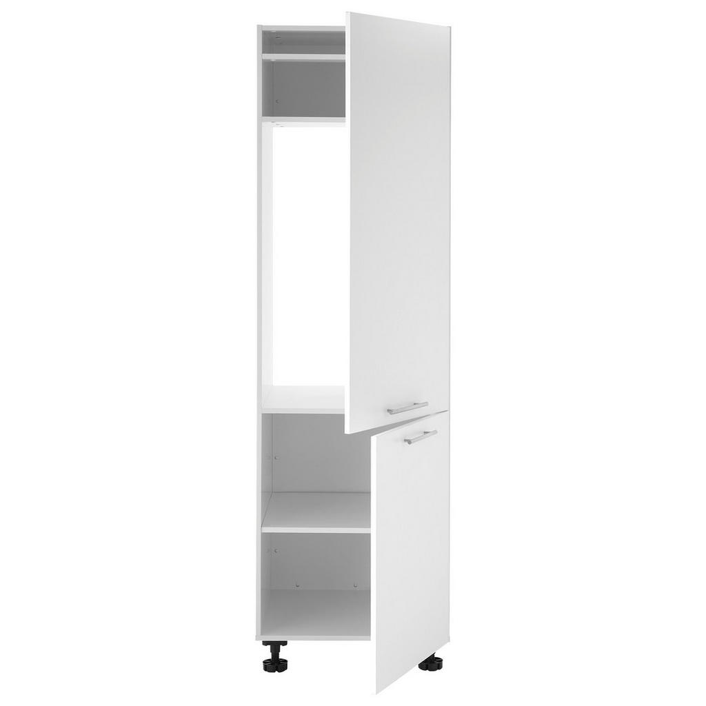 Thumbnail - Mehrzweckschrank, Weiß, Metall, 2 Fächer, 60x200x68 cm, Made in EU, stehend, erweiterbar, Waschküche, Mehrzweckschränke