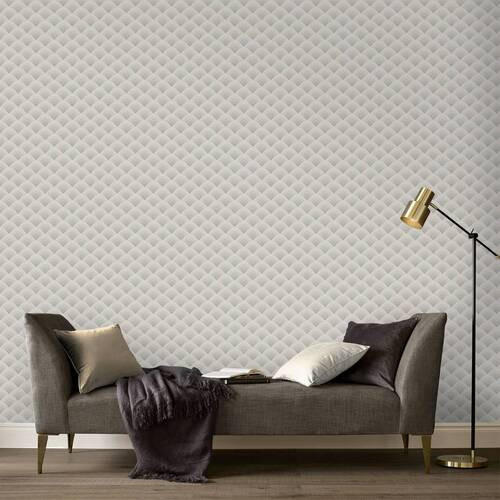 NON WOVEN-TAPET 53/1000 cm  - taupe, Basics, papper/plast (53/1000cm)