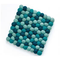 TOPFUNTERSETZER Textil Blau  - Blau, Basics, Textil (21/21cm) - Cilio