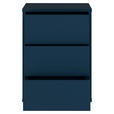 NACHTSCHRANK 50/69/42 cm  - Silberfarben/Dunkelblau, Trend, Holzwerkstoff/Kunststoff (50/69/42cm) - Carryhome