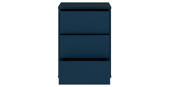 NACHTSCHRANK 50/69/42 cm  - Silberfarben/Dunkelblau, Trend, Holzwerkstoff/Kunststoff (50/69/42cm) - Carryhome