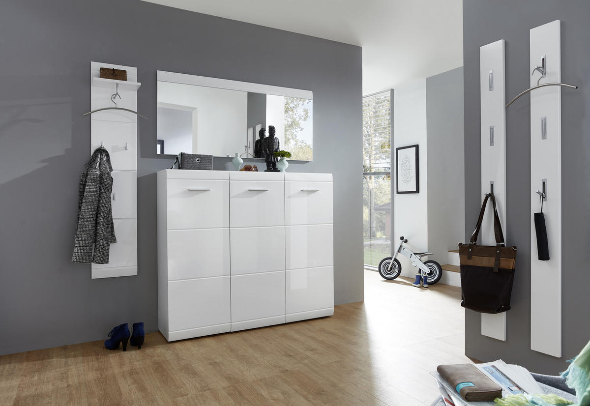 FALI TÜKÖR 134/63/3 cm    - fehér, Modern, faalapú anyag/Üveg (134/63/3cm) - Carryhome