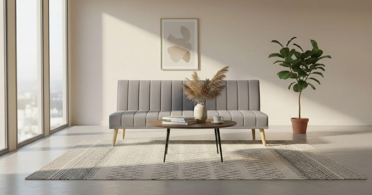 SCHLAFSOFA Samt Grau  - Naturfarben/Grau, Design, Holz/Textil (180/81/86cm) - P & B