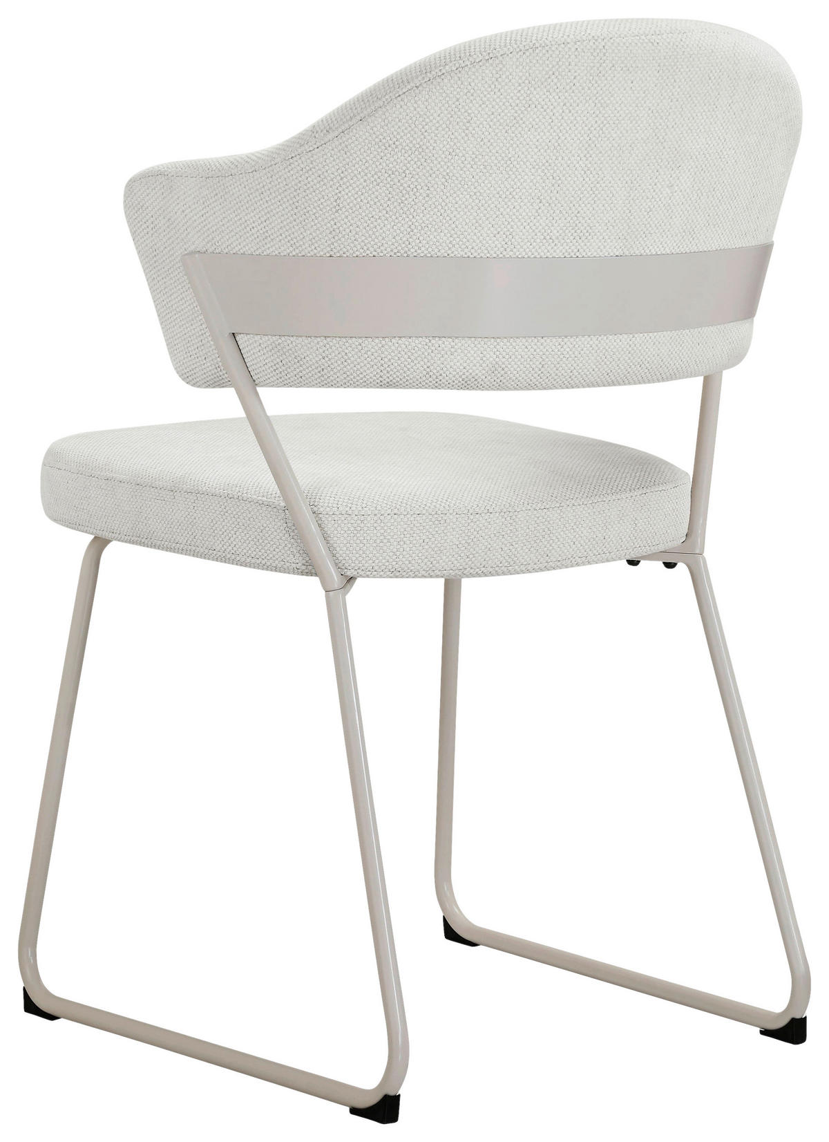 STUHL - Creme, Design, Textil/Metall (57/82/62cm) - Novel