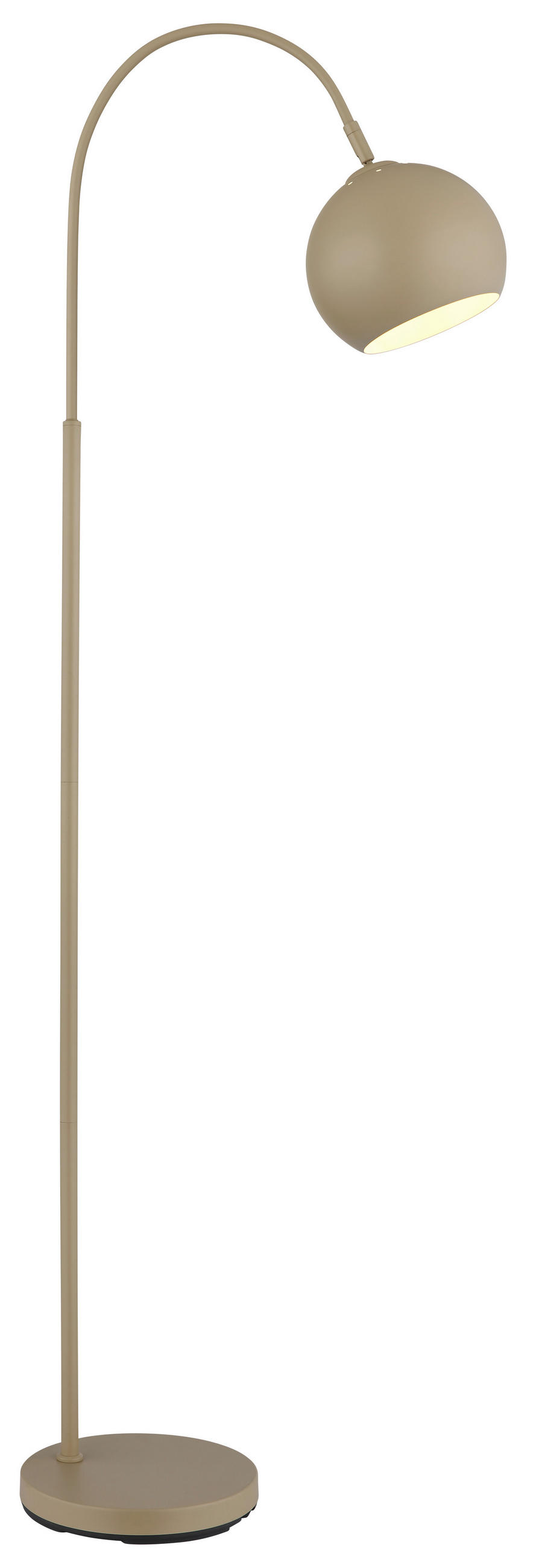 STEHLEUCHTE - Sandfarben/Schwarz, Basics, Kunststoff/Metall (46/25/150cm) - Globo