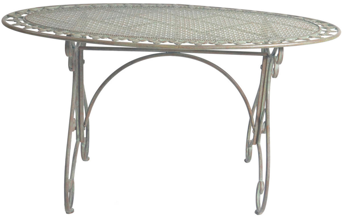 BAŠTENSKI STO  - zelena, Lajfstajl, metal (137/81cm)