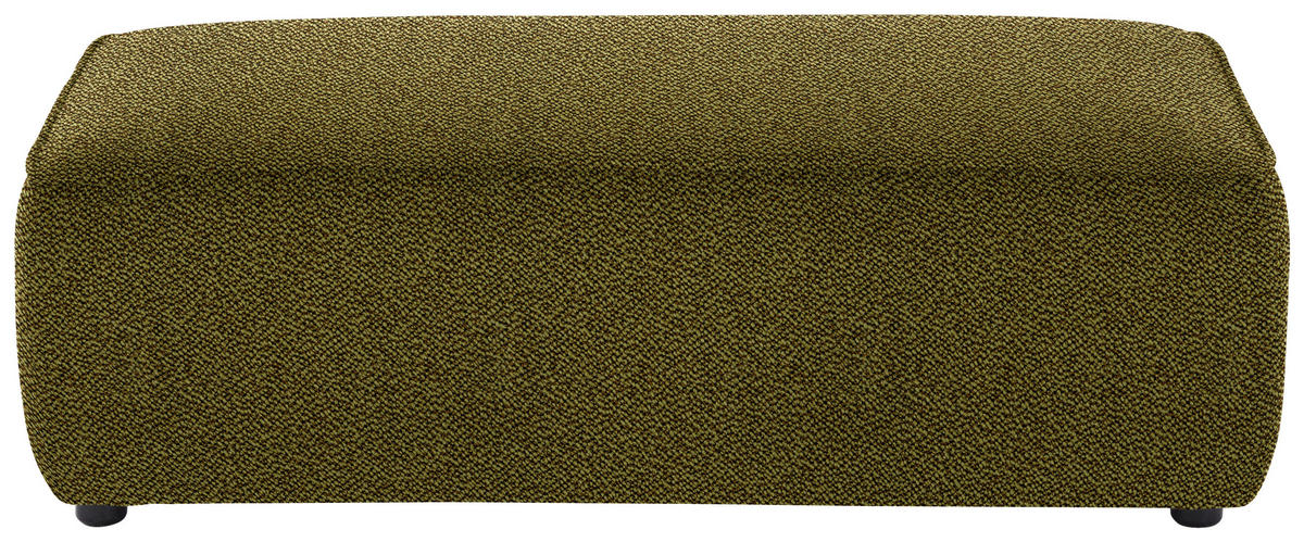 ECKSOFA in Flachgewebe Khaki  341/164 cm  - Khaki/Schwarz, Design, Kunststoff/Textil (341/164cm) - W.Schillig