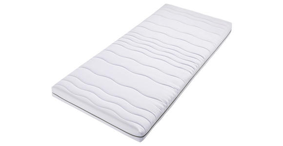 KOMFORTSCHAUMMATRATZE 100/200 cm Höhe ca. 14 cm  - Weiß, Basics, Textil (100/200cm) - Xora