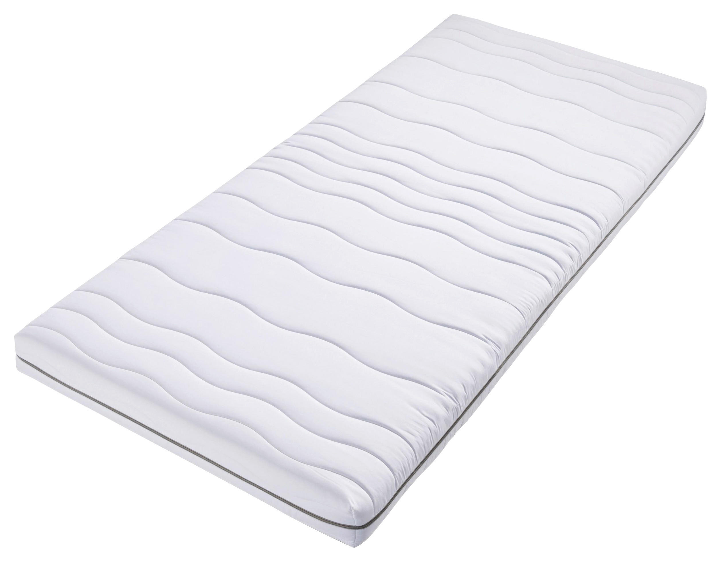KOMFORTSCHAUMMATRATZE 120/200 cm Höhe ca. 14 cm 7 -Zonen - Weiß, Basics, Textil (120/200cm) - Xora