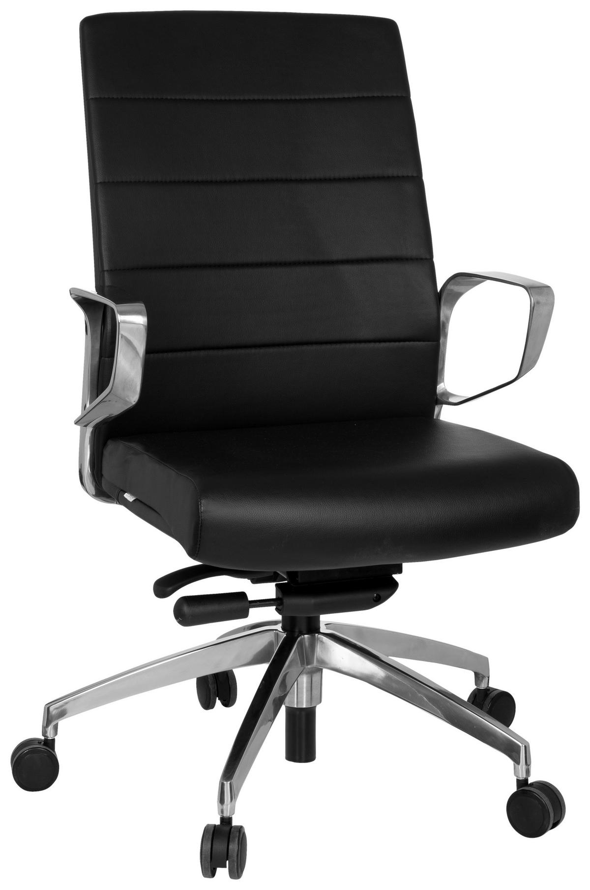 VRTLJIVI STOL tekstil črna  - barve kroma/črna, Moderno, kovina/umetna masa (57/110/50cm) - MID.YOU