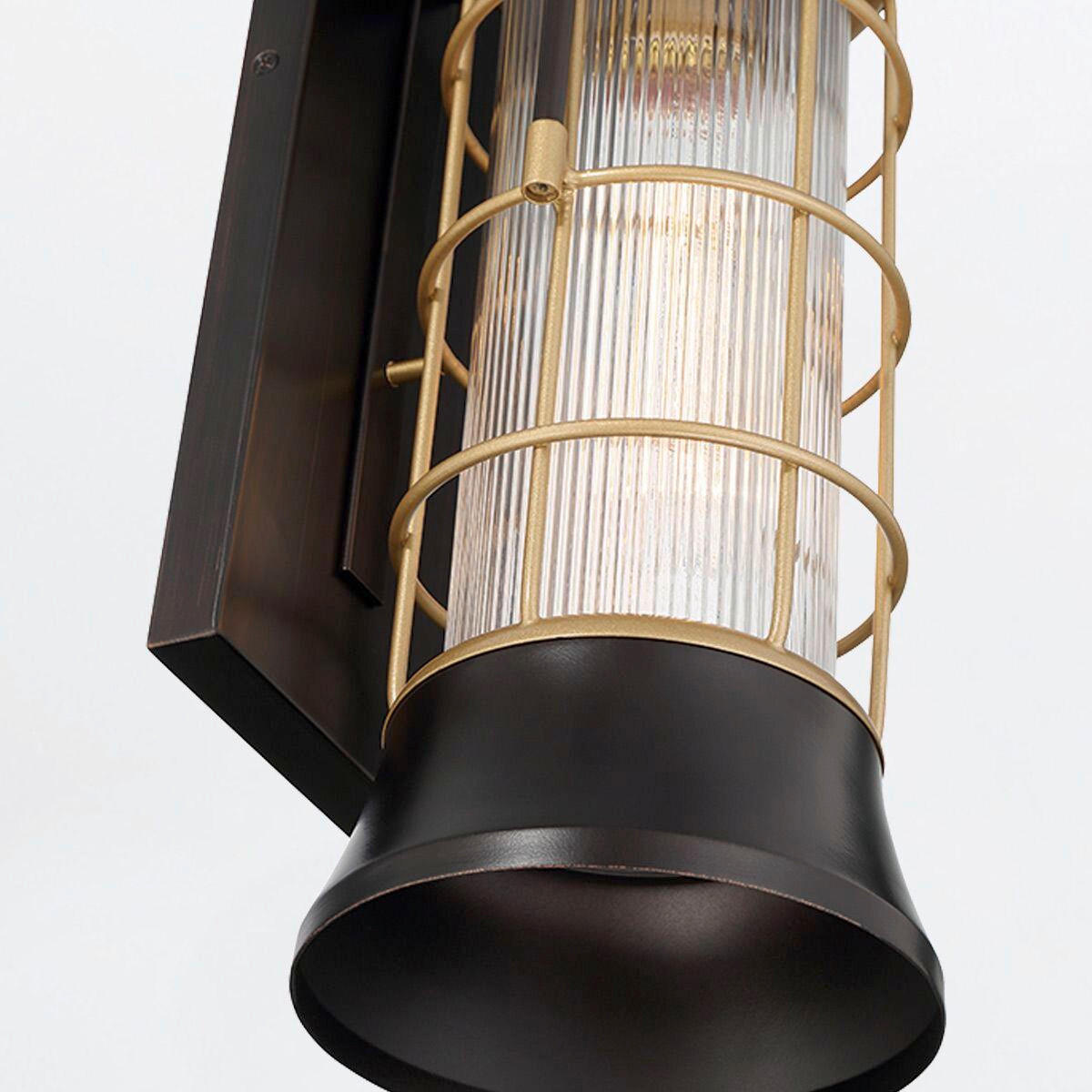 AUSSENWANDLEUCHTE - Multicolor, Konventionell, Glas/Metall (41,1/15,3/18,4cm) - Elstead Lighting