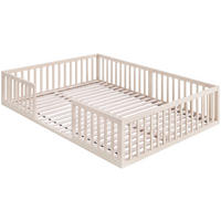 BODENBETT 140/200 cm  in Kaschmir  - Hellbraun/Kaschmir, Basics, Holzwerkstoff (140/200cm) - Roba