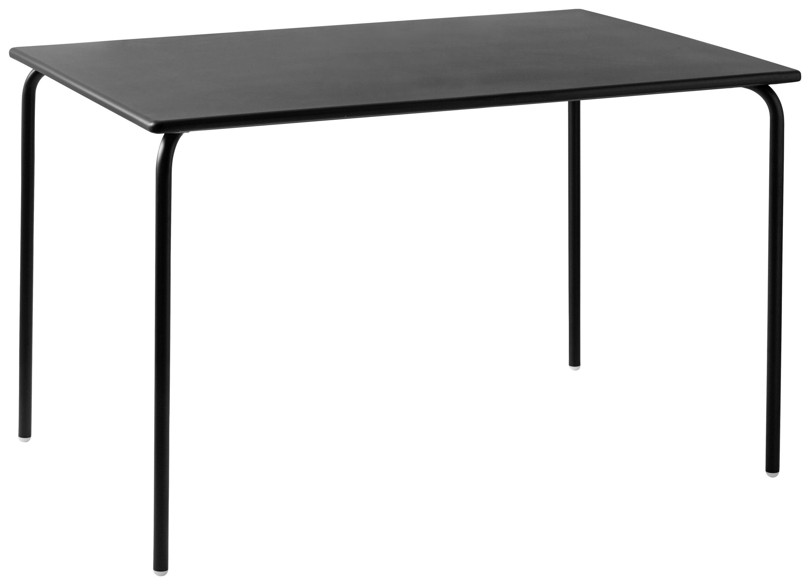 GARTENTISCH 120/80/75 cm Metall rechteckig  - Schwarz, Basics, Metall (120/80/75cm) - Connubia 