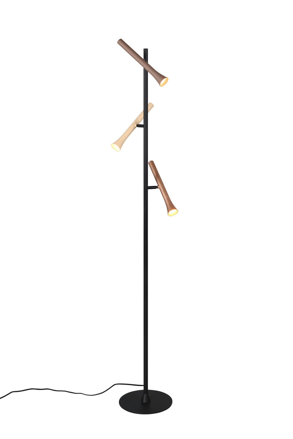 LED-STEHLEUCHTE - Beige/Multicolor, Design, Metall (23/150cm) - Trio Leuchten
