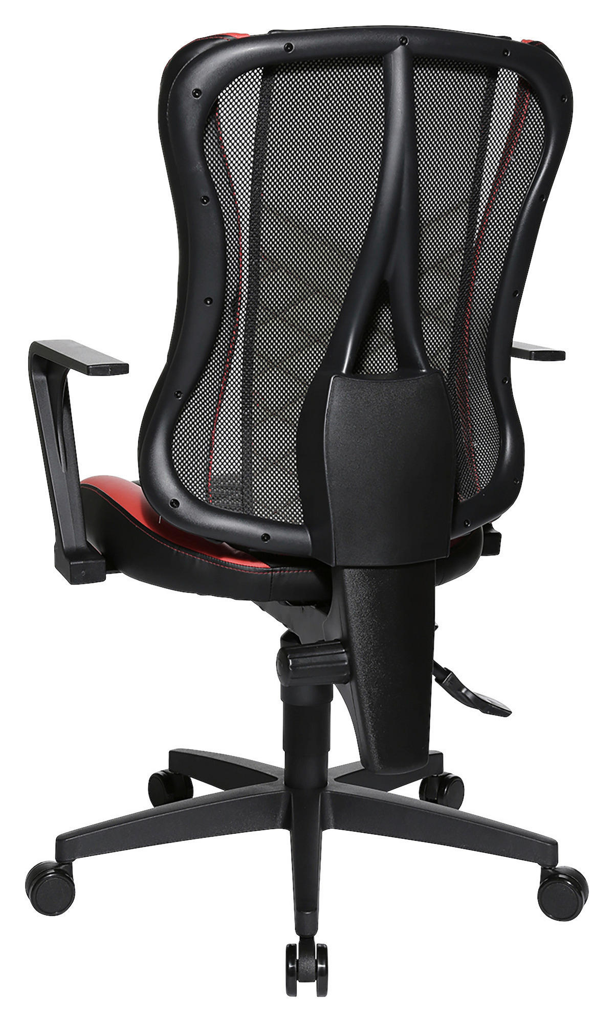 GAMINGSTUHL Rot, Schwarz Kunststoff, Textil   - Rot/Schwarz, Design, Kunststoff/Textil (47,5/99-107/44cm) - Dieter Knoll