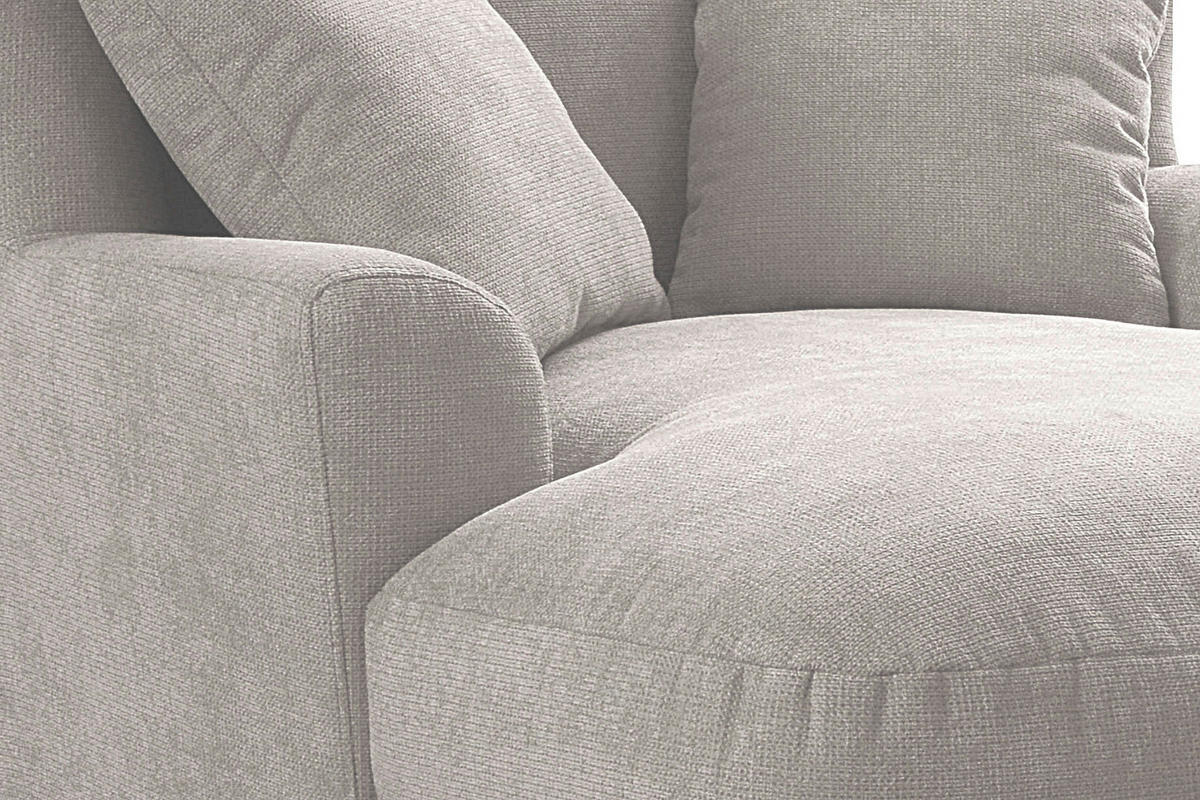 XXL-SESSEL - Dunkelbraun/Creme, MODERN, Holzwerkstoff/Textil (109/104/145cm) - Sit & More