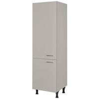 GERÄTEUMBAUSCHRANK 60/216,6/58 cm  Grau  - Edelstahlfarben/Grau, Modern, Holzwerkstoff/Metall (60/216,6/58cm) - Nobilia