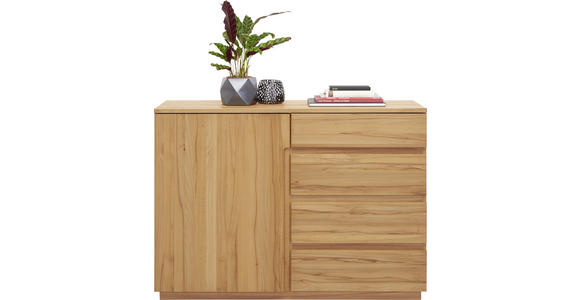 KOMMODE Kernbuche teilmassiv Buchefarben - Buchefarben, KONVENTIONELL, Holz/Holzwerkstoff (120/89,2/41cm) - Linea Natura