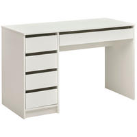 SCHREIBTISCH  Weiss   - Weiss, Modern, Holzwerkstoff (120/76/55cm) - MID.YOU