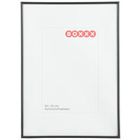 BILDERRAHMEN Schwarz  - Schwarz, Basics, Glas/Kunststoff (50/70cm) - Boxxx