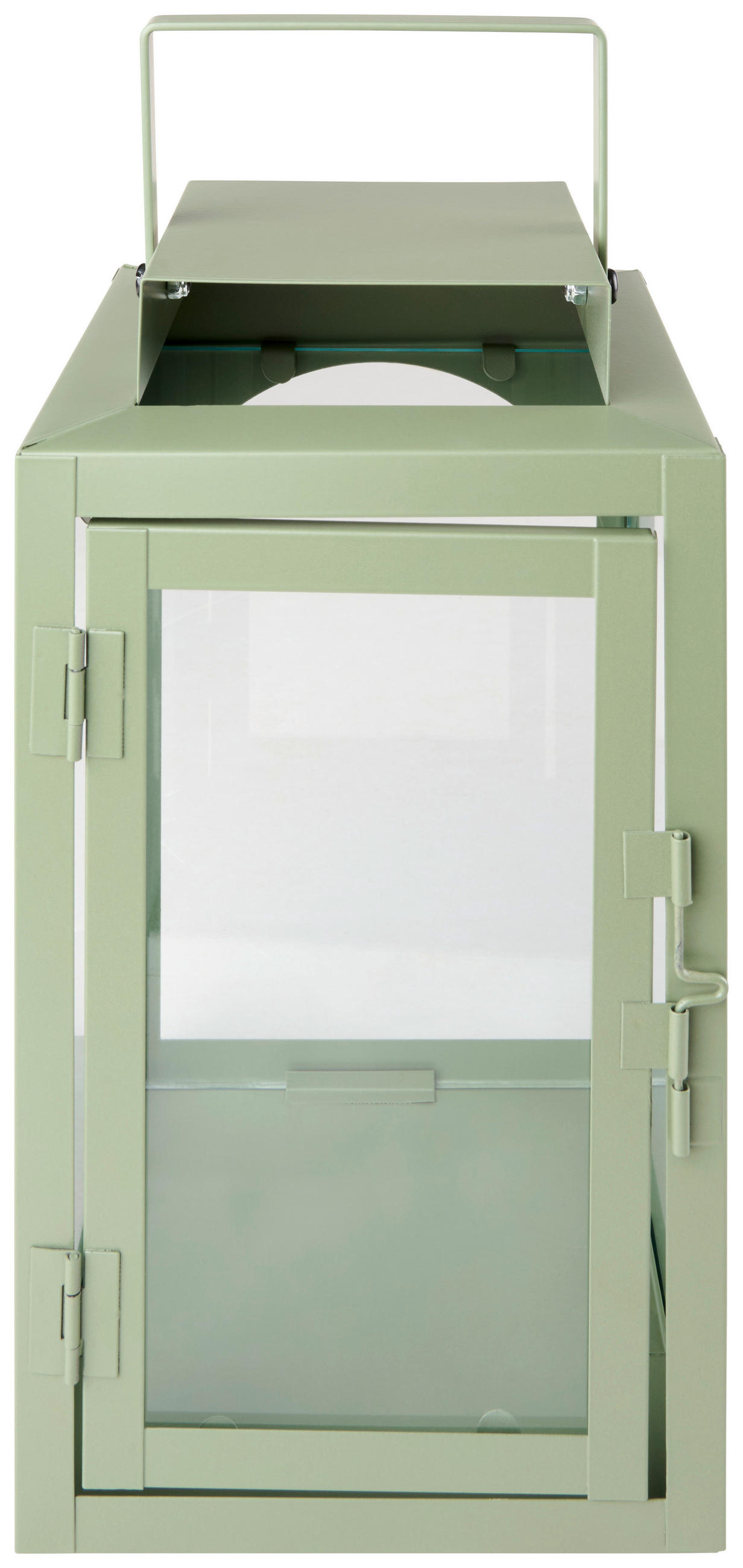 LATERNE - Grün, LIFESTYLE, Glas/Metall (14/25/14cm) - Ambia Home