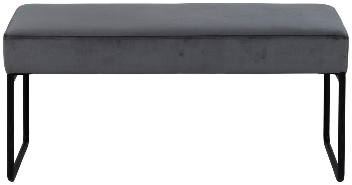 KLOP BREZ NASLONA, tekstil temno siva  - temno siva/črna, Moderno, kovina/tekstil (95/46/38cm) - MID.YOU