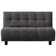 SCHLAFSOFA Anthrazit  - Anthrazit/Schwarz, Design, Textil/Metall (145/92/102cm) - Novel