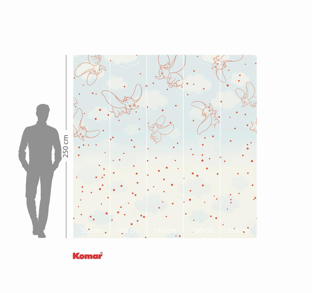 FOTOTAPETE - Naturfarben/Weiß, Design, Textil (250/250cm) - Disney