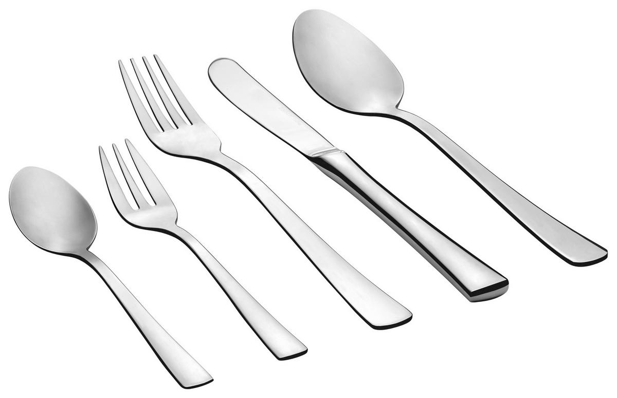 SET DE TACÂMURI 60 piese  ATHENE 60/1  - culoare crom, Basics, metal (37,5/3,5/24cm) - Justinus
