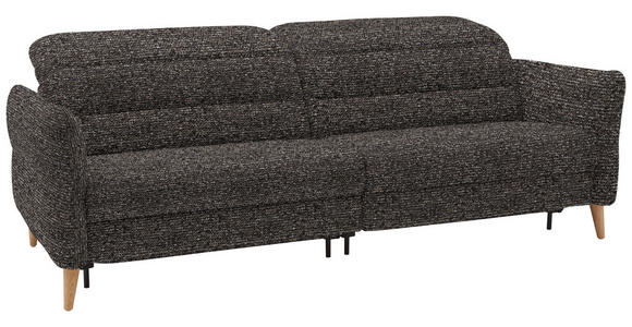 2-SITZER-SOFA in Webstoff Braun, Dunkelgrün - Eiche Bianco/Dunkelgrün, Design, Holz/Textil (234-262/85-106/98-112cm) - Dieter Knoll