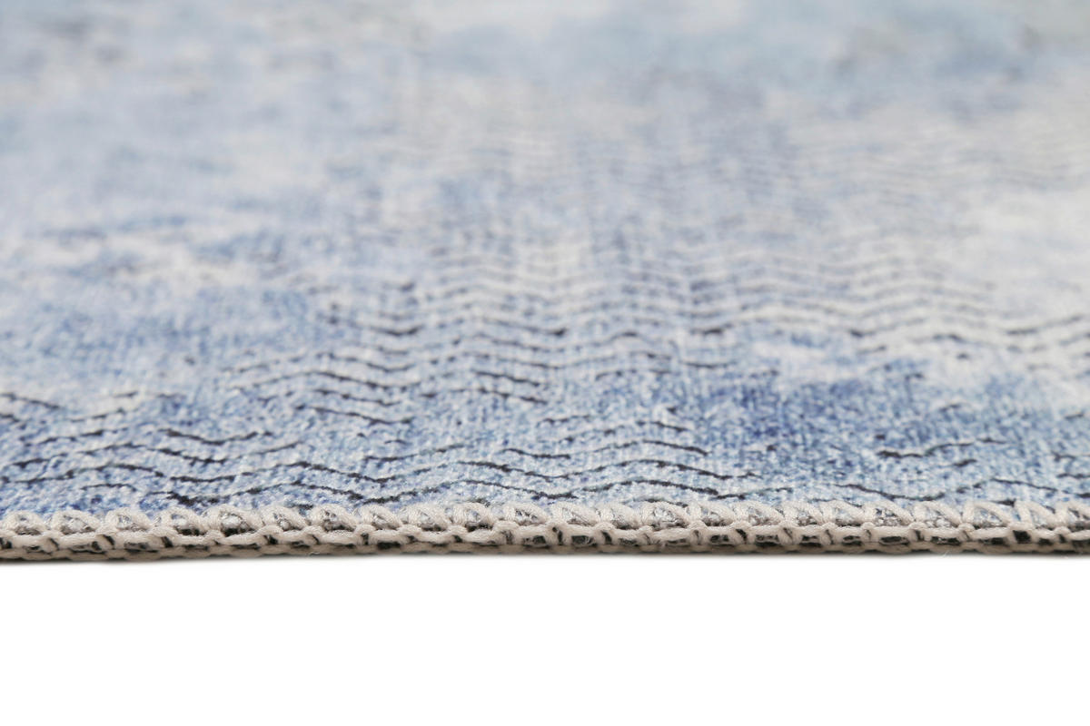 WEBTEPPICH 120/170 cm Radiate Blau, Grau  - Blau/Grau, Design, Textil (120/170cm) - WECON HOME