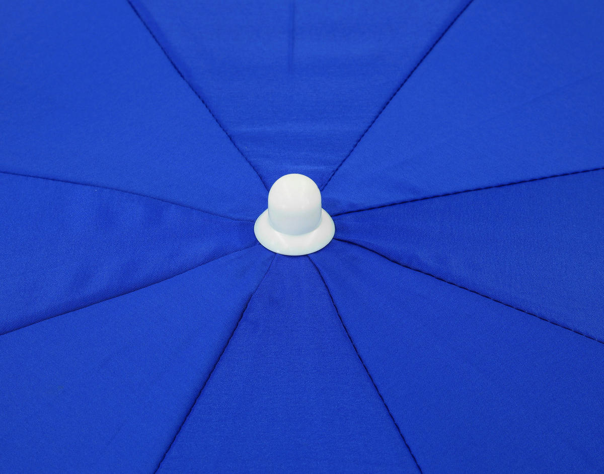 SLNEČNÍK 120/225/180 cm - modrá/biela, Basics, kov/textil (120/225/180cm)